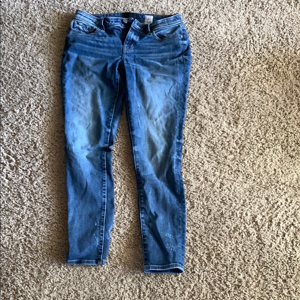 Indigo Blue Skinny Jeans with Stretch and Tapered Fit